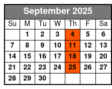 Third Thursday September Schedule