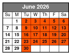 4-Hour Rental Mountain Bike Experience June Schedule