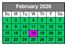 90-Min Tour February Schedule