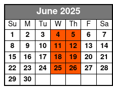 ATV Single Driver Experience June Schedule