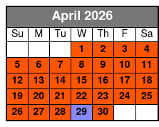 ATV Single Driver Experience April Schedule