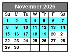ATV Single Driver Experience November Schedule