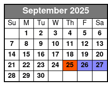 The Winter Park Playhouse September Schedule