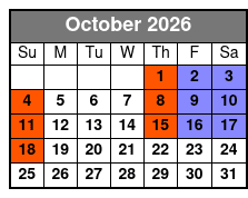 The Winter Park Playhouse October Schedule