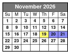 The Winter Park Playhouse November Schedule