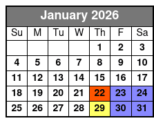 From My Hometown January Schedule