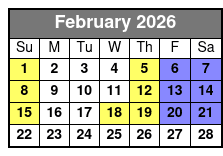 From My Hometown February Schedule