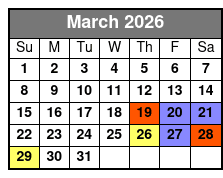 The Pin-Up Girls March Schedule