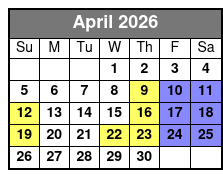 The Pin-Up Girls April Schedule