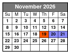 A Christmas Survival Guide November Schedule