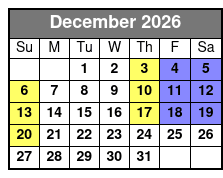 A Christmas Survival Guide December Schedule