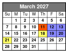 All Hands on Deck  March Schedule