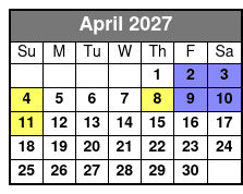 All Hands on Deck  April Schedule