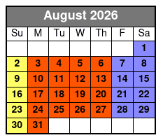 Decision Tactical August Schedule