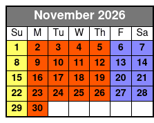 Decision Tactical November Schedule