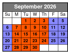 Bill Drill September Schedule