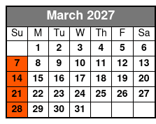 Boggy Creek Daytime 1 Hour Airboat Ride March Schedule