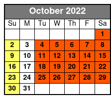 Pirate's Dinner Adventure Orlando October Schedule