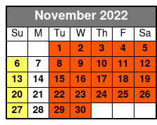 Pirate's Dinner Adventure Orlando November Schedule