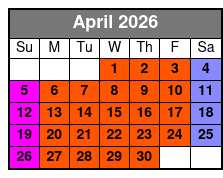 Pirate's Dinner Adventure Orlando April Schedule