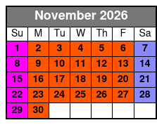 Pirate's Dinner Adventure Orlando November Schedule