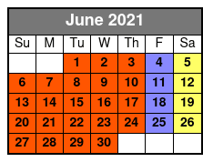 WonderWorks Orlando June Schedule