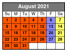 WonderWorks Orlando August Schedule