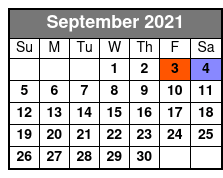 WonderWorks & Magic Comedy Dinner Show VIP Combo September Schedule
