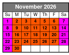 Aquatica Single Day Ticket  November Schedule