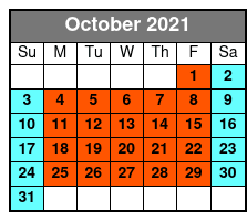 Aquatica & Busch Gardens 2 Park 2 Day Combo Ticket October Schedule
