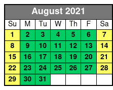 Aquatica & Adventure Island 2 Park 2 Day Combo Ticket August Schedule