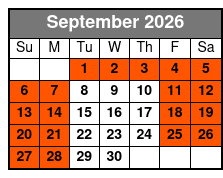 Aquatica & Adventure Island 2 Park 2 Day Combo Ticket  September Schedule