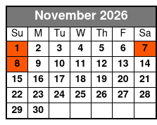 Aquatica & Adventure Island 2 Park 2 Day Combo Ticket  November Schedule