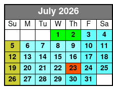 Aquatica & SeaWorld Two 2 Park 2 Day Ticket  July Schedule