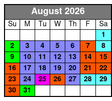 Aquatica Fun Card  August Schedule
