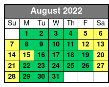 Aquatica August Schedule