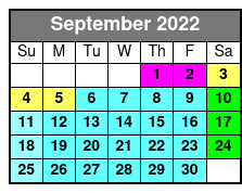 Aquatica September Schedule