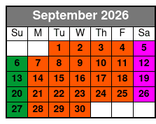 Aquatica September Schedule