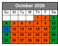 Aquatica October Schedule