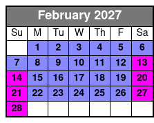 Aquatica February Schedule
