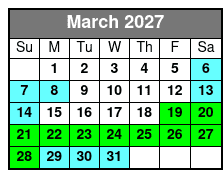 Aquatica March Schedule