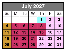 Aquatica July Schedule