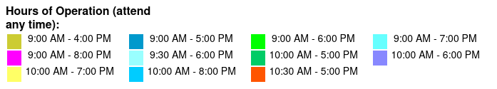 Aquatica Single Day Ticket  Color Key