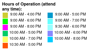 Aquatica Single Day Ticket  Color Key