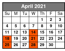 Orlando City Tour April Schedule