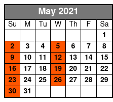 Orlando City Tour May Schedule