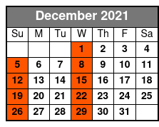 Orlando City Tour December Schedule