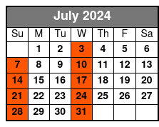 Orlando City Tour July Schedule