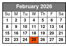 Orlando City Tour February Schedule