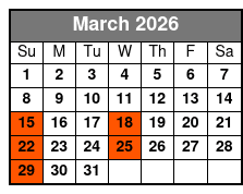 Orlando City Tour March Schedule